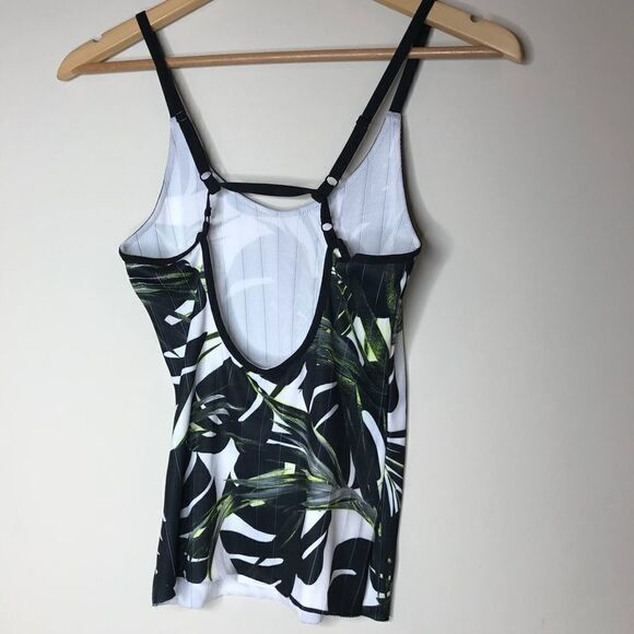 Zara S Tropical Palm FIG leaf print tank NWT - Picture 3 of 6